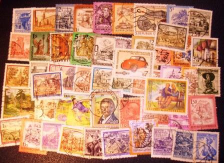00717 50 Briefmarken aus Österreich